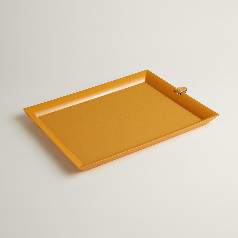 Atrium tray, large model - Yellow | Hermès USA